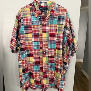 Vintage Polo Ralph Lauren Andy Camp Shirt in a multicolor patchwork Size XL